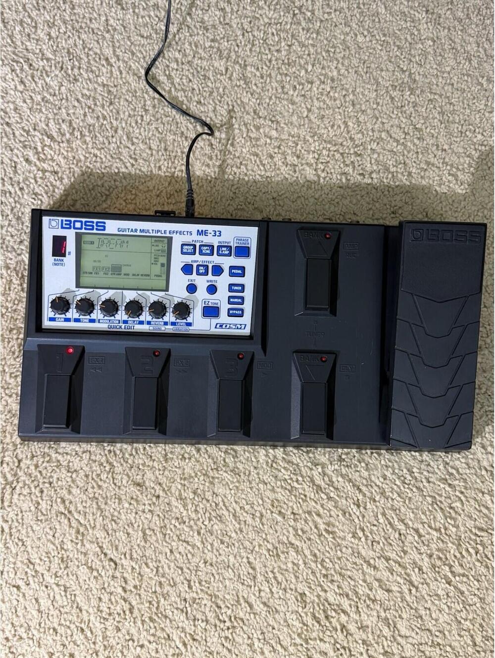 Boss ME-33 Guitar Multiple Effects Board COSM With Power Supply Tested